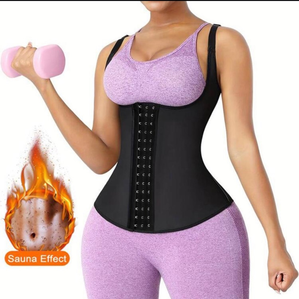 Black Waist Trainer Vest Size XL